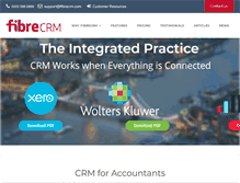 Tablet Screenshot of fibrecrm.com